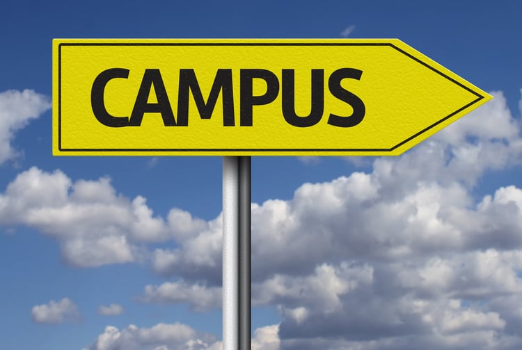 Campus creative sign