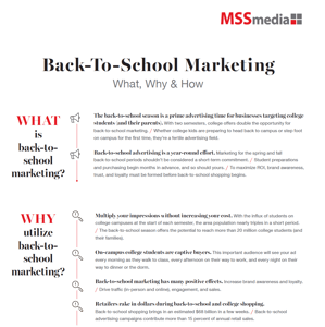 Back-to-School Marketing