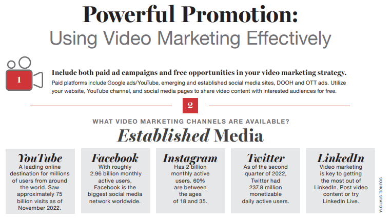 Using Video Marketing Effectively infographic crop